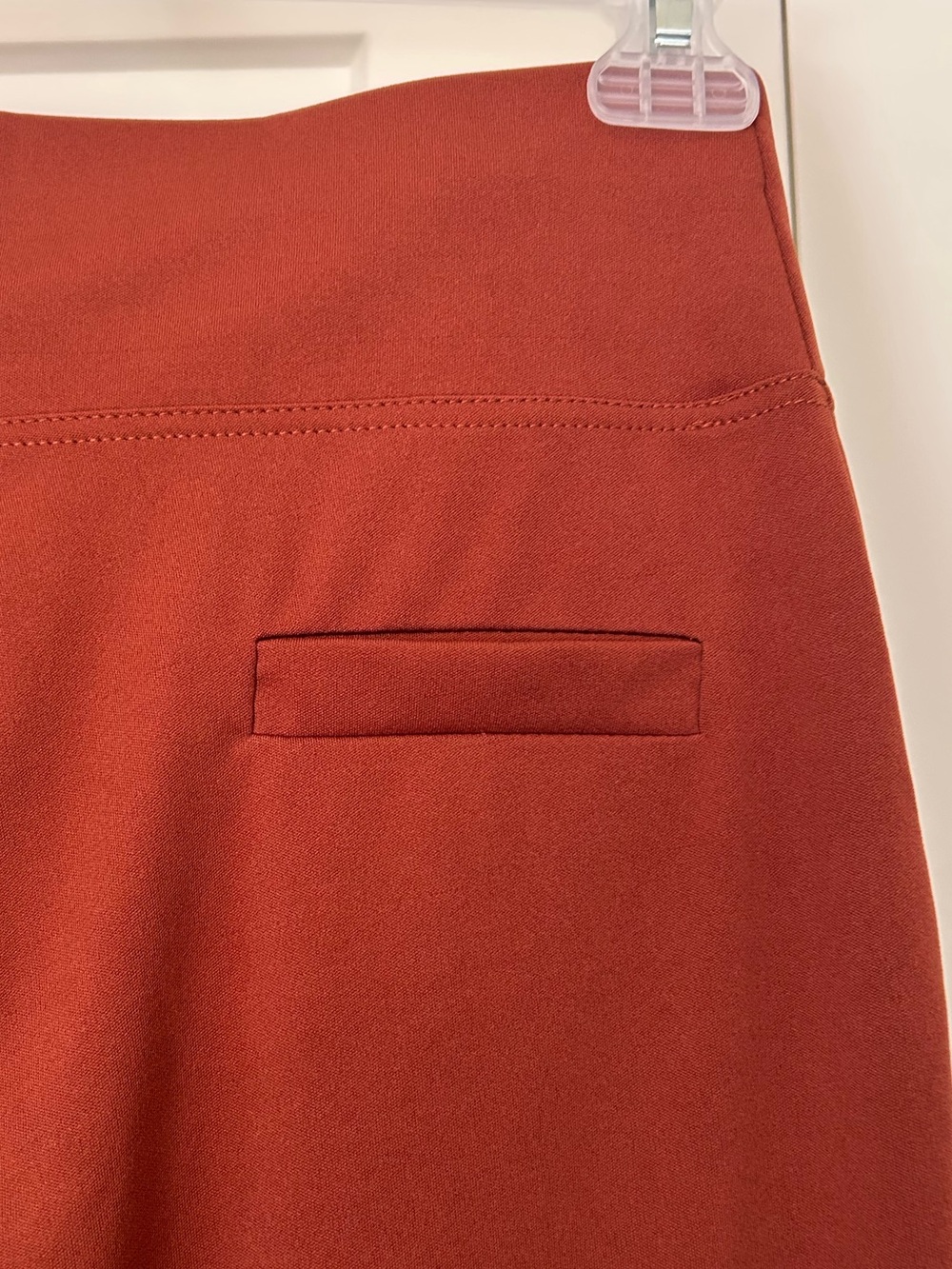 Women’s comfort stretch pull-on yoga pants rust Medium - Picture 3 of 8
